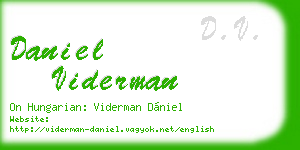 daniel viderman business card